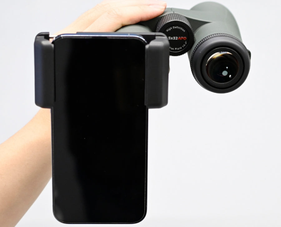 Smartphone holder for SRBC APO binoculars